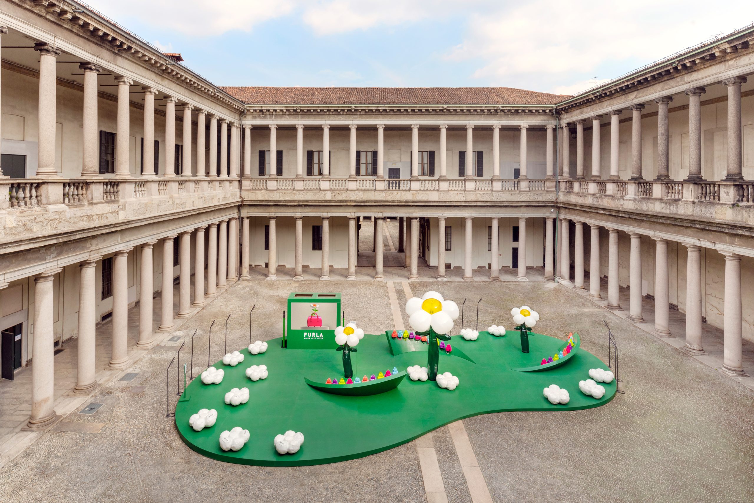 Furla installation at Milan Fashion Week