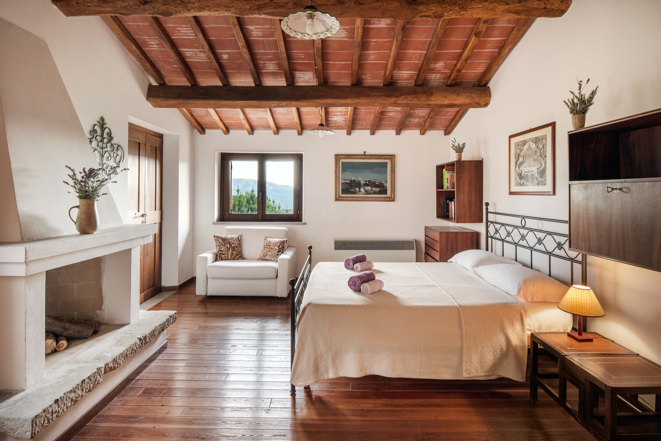 Villa Lavanda Todi's bedroom, in Umbria